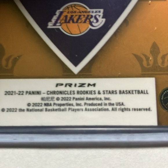 2021-22 Panini Chronicles Austin Reaves LA Lakers HOLO Rookie Card RC Rare! - Picture 3 of 4